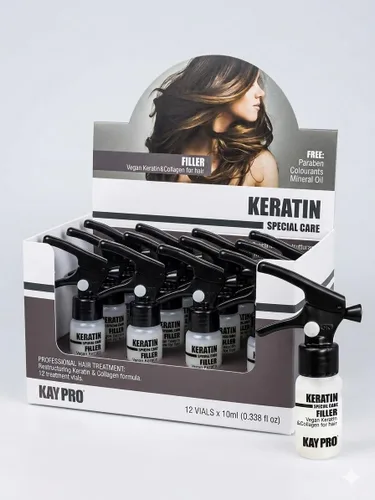 Vista 4 de KAYPRO AMPOULA DE RELLENO DE QUERATINA PARA CUIDADO ESPECIAL DE 10 ML PACK DE 12