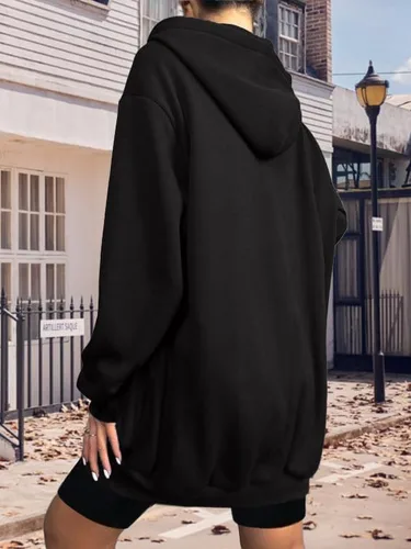 Vista 5 de Zeagoo - Sudaderas con capucha y cremallera para mujer, manga larga, con capucha, ligera, de vellón, con bolsillos
