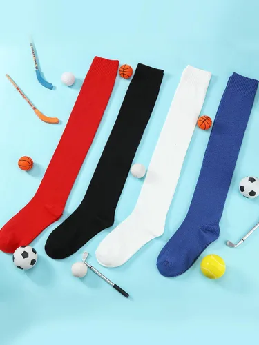 Vista 6 de Xtinmee 16 pares de calcetines de béisbol por encima de la rodilla, calcetines de fútbol extra largos deportivos de rendimiento deportivo