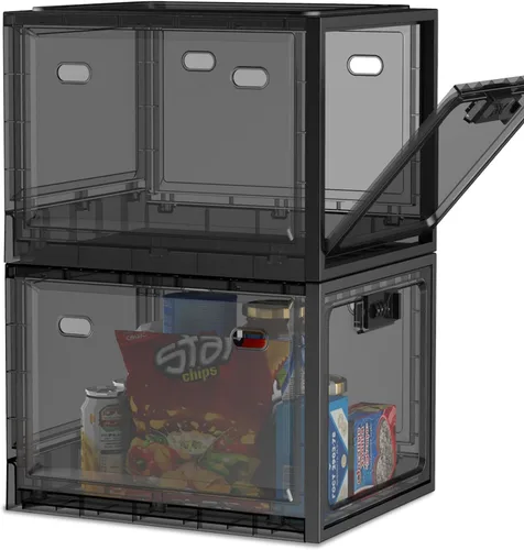 Vista 12 de Caja de bloqueo para medicamentos seguros, caja de almacenamiento con cerradura de 10 litros para refrigerador/aperitivos alimentos, cajas