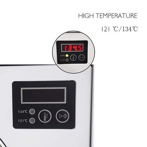 Vista 6 de 18L autoclave vacío alta presión alta temperatura máquina de vapor mini laboratorio Euipment Digital Display
