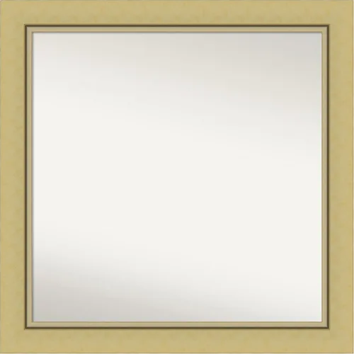 Vista 119 de Amanti Art Landon Gold Espejo de baño, espejo de pared o espejo de tocador de baño sobre el fregadero (26.25 x 26.25 pulgadas) Espejo no biselado