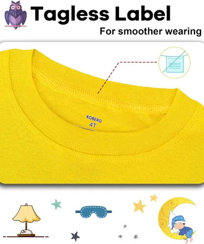 Vista 2 de Pijama para niños de 4 piezas, 100% algodón, talla 18 meses a 12 años
