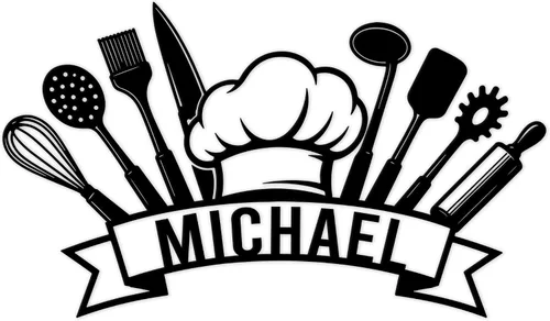 Vista 11 de Personalized Kitchen Chef Metal Sign – Custom Chef Name Wall, Kitchen, Restaurant, Dining Room, Patio, Home, or Bistro Decor – Gift for Mom, Wife