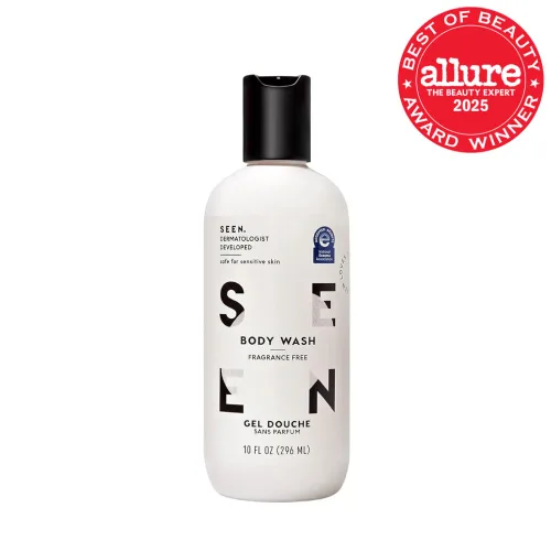 Vista 2 de SEEN Gel de Baño, Sin Fragancia - Gel de Baño No Comedogénico y No Irritante - Desarrollado por Dermatólogos - Seguro para Pieles Sensibles