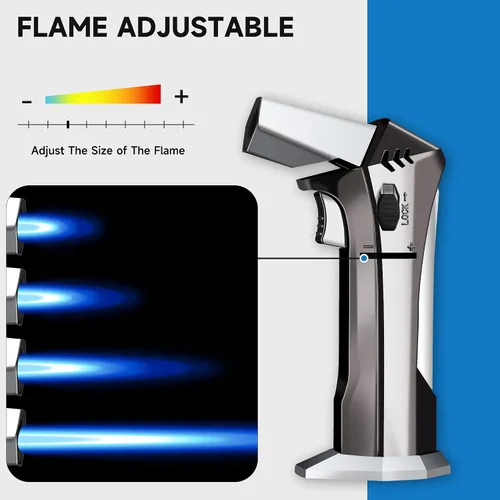 Vista 5 de Antorcha de cocina para cocinar con llama ajustable