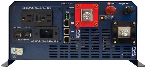 Vista 2 de Samlex Evolution™ F Series 1200W, 120 V inversor/cargador de onda sinusoidal pura con entrada de 24 V y cargador de 40 amperios