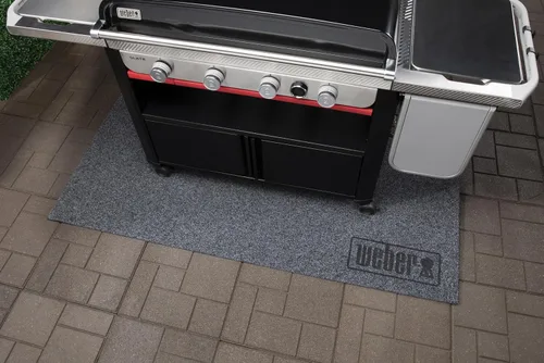 Vista 6 de Weber Alfombrilla de protección de suelo XL – Alfombrilla extra grande para parrilla que protege superficies de patio y terraza, resistente al calor