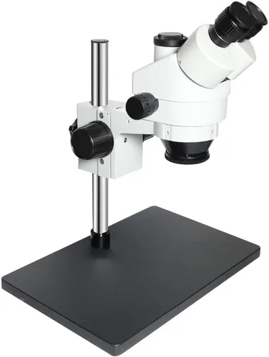 Vista 4 de Kit de accesorios para microscopio, compatible con cámara de microscopio USB 3.5X-90X simul-Focal Trinocular estéreo, microscopio para soldadura