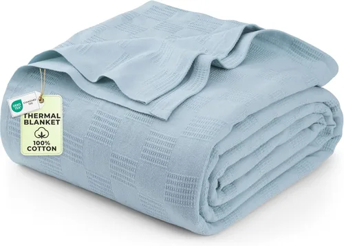 Vista 32 de Utopia Bedding - Manta térmica 100% algodón, color negro, tamaño Queen, 90 x 90 pulgadas Manta ligera y transpirable para primavera y verano