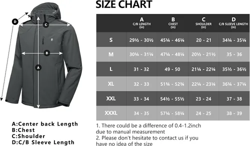 Vista 7 de Little Donkey Andy - Chaqueta de invierno para hombre, forro de sherpa cálido, softshell, cortavientos, para montaña, esquí, nieve, con capucha