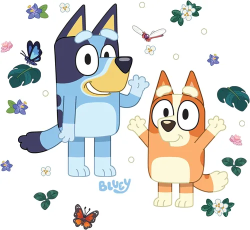 Vista 8 de RoomMates Bluey Adhesivo para pared, pegar y pelar, gigante, RMK5458GM
