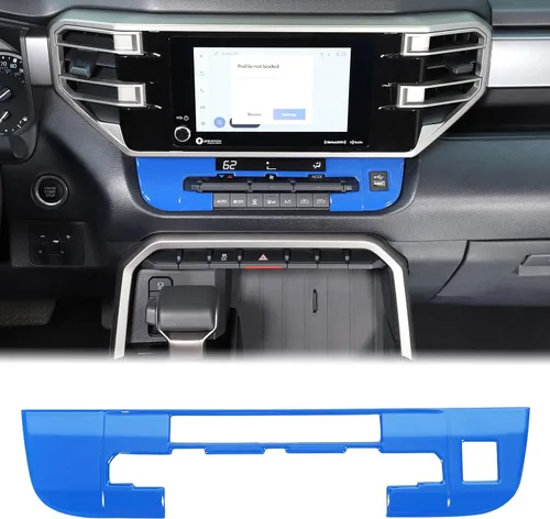 Vista 14 de Cubierta de moldura de control climático del aire del automóvil para Toyota Tundra/Sequoia 2022-2024, centro de control AC, botón de control