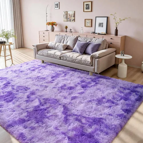 Vista 9 de Terrug Alfombra Corredor Negra Esponjosa para Dormitorio, 2x6 Pies Lindas Alfombras de Área de Pelo Largo para Pasillo, Alfombra de Felpa Suave