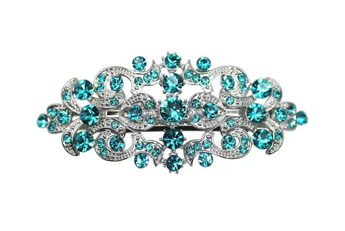 Vista 19 de Faship Precioso pasador floral de cristal AB Rhinestone