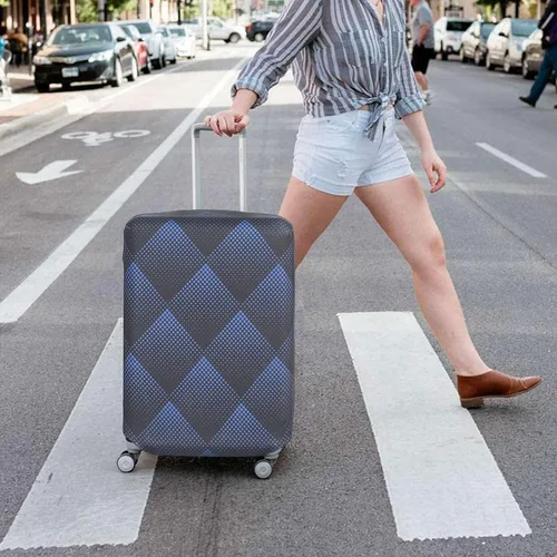 Vista 8 de HYPER VENTURE Funda de equipaje Maleta Protetor, azul (Blue Cube)