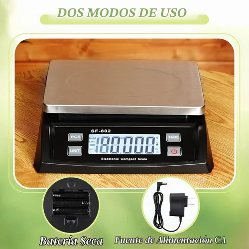Vista 6 de Copkim Báscula de cocina digital grande de 66 libras, 30kg, color negro