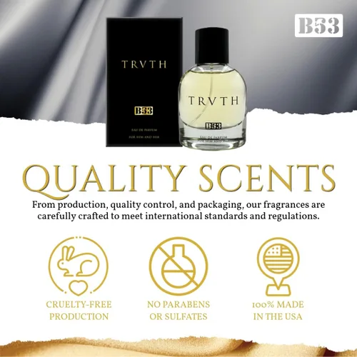 Vista 4 de B53 TRVTH Eau De Parfum, perfume en espray para hombres y mujeres, 1.7 onzas líquidas