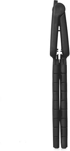 Vista 5 de Casafield Taburete plegable de 9 pulgadas con asa, negro, portátil, plegable, pequeño taburete de plástico para niños y adultos, uso en la cocina
