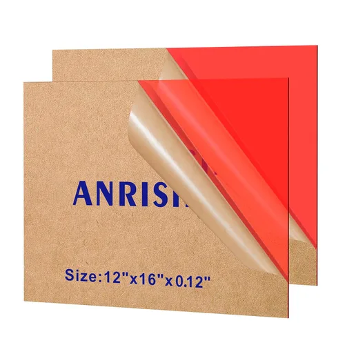 Vista 9 de Láminas de plexiglás de 1/2 pulgada de espesor (13 mm), 30 cm x 30 cm, lámina de acrílico fundido para proyectos de bricolaje, fácil de cortar