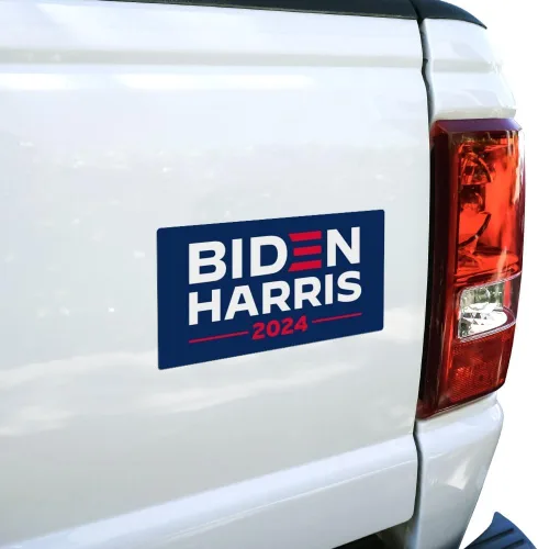 Vista 2 de Biden Harris 2024 - Imán de vinilo para nevera de coche