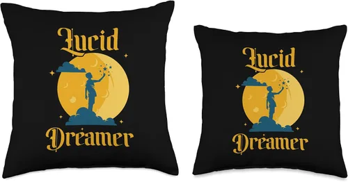Vista 3 de Lucid Dreamer Lucid Dreaming Throw Pillow