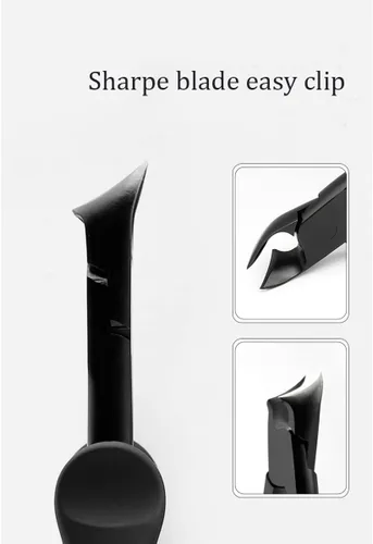 Vista 3 de Cortaúñas profesional con asas de agarre ergonómico, negro (negro)