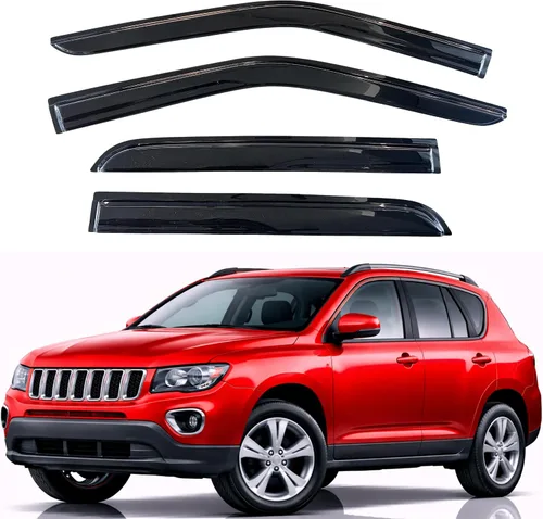Vista 43 de KPY Protector de lluvia compatible con Toyota RAV4 1996-2000 (4 puertas), 4PC Visera de ventana Deflectores de ventilación de ventana lateral