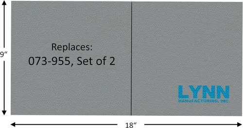 Vista 2 de Lynn Manufacturing Regency Classic - Juego de deflectores de repuesto para estufas pequeñas 1000, 1100, 1200, 073-955, juego de 2, 2878A