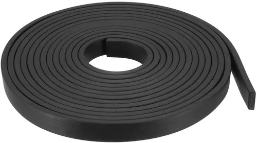 Vista 63 de uxcell Tira de sello de goma rectangular maciza, 0.197 in de ancho, 0.118 in de grosor, 3.3 ft de largo, color negro