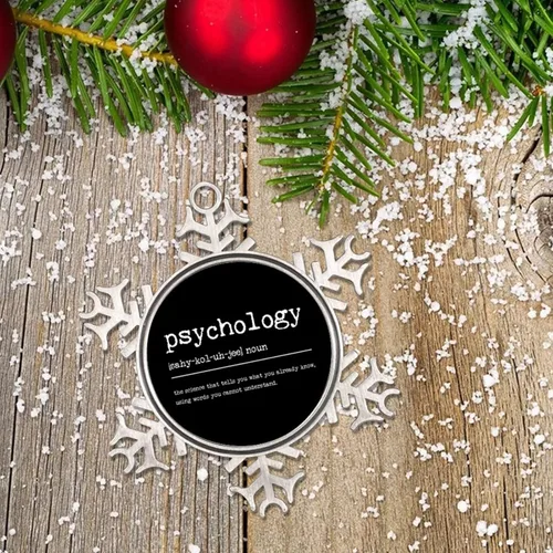 Vista 6 de Psicología Definición Diccionario Palabra Significado Adorno de Navidad de Metal para árbol de Navidad Colgante Bola Colgante Recuerdo Vacaciones