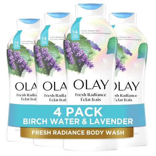 Vista 15 de Olay Gel de baño para mujer, Fresh Radiance, frescura amante de la piel 24/7, visiblemente radiante, limpiadores a base de plantas, vitamina B3