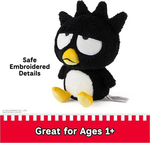 Vista 6 de GUND SanrioBad Badtz-Maru - Juguete de peluche de 6 pulgadas para mayores