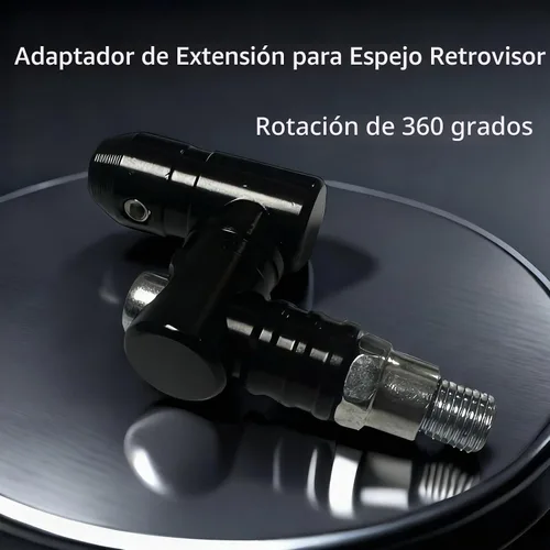 Vista 7 de MAMIKO Espejos Universales para Motocicleta, Espejo Lateral Retrovisor Convexo de Manillar con Perno de Elevación M8 M10, Compatible con Bicicleta
