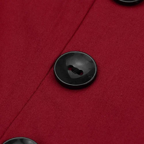 Vista 4 de KILLREAL - Vestido de mujer para fiesta de cóctel, estilo retro vintage, con lunares