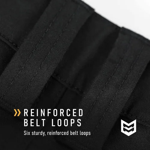 Vista 3 de Mission Made Pantalones cortos tácticos para hombre, repelentes al agua, ligeros, elásticos de primera calidad, pantalones cortos de trabajo