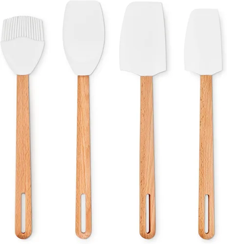 Vista 37 de Le Creuset Silicone Signature - Espátula mediana, sal marina Sea Salt