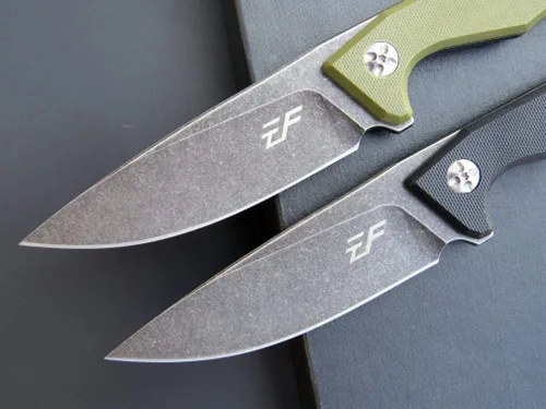 Vista 3 de Eafengrow EF107 Cuchillo de hoja fija con hoja de acero D2 y funda Kydex - Cuchillo compacto G10 para exteriores (negro)