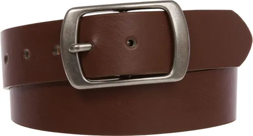 Vista 18 de Cinturón casual de cuero de la PU de las mujeres con la hebilla cuadrada del solo diente Rojo
