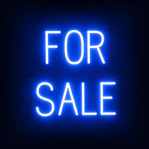 Vista 26 de SpellBrite Letrero de venta para empresas Señales relacionadas con la venta con aspecto de neón, luces LED blancas 16.3 x 6.3 pulgadas Blanco