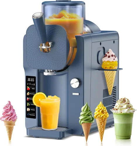 Vista 10 de Máquina para hacer helados y granizados de 70 onzas, 6 programas, grosor Gris