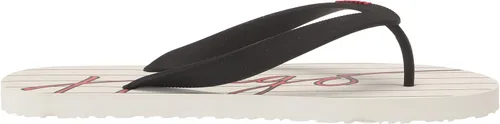 Vista 6 de Men's Script Logo Stripe Print Flip Flops