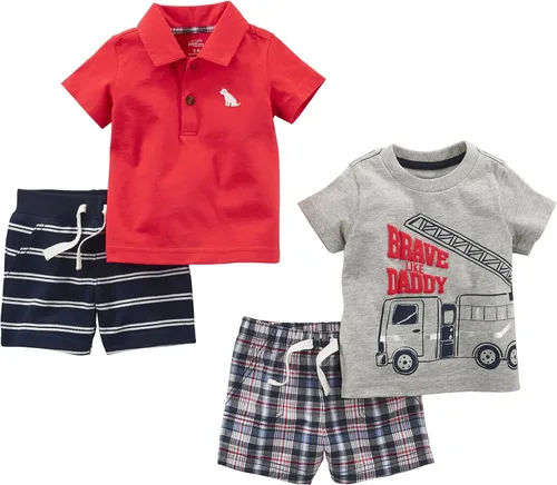 Vista 2 de Simple Joys by Carters Conjunto de 4 piezas para bebé niño