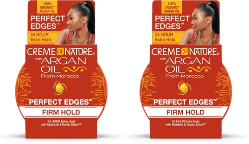 Vista 11 de Creme of Nature Perfect Edges Gel de control de bordes negro, 24 horas de duración con cobertura y brillo de canas, teñido sin descamación, domador