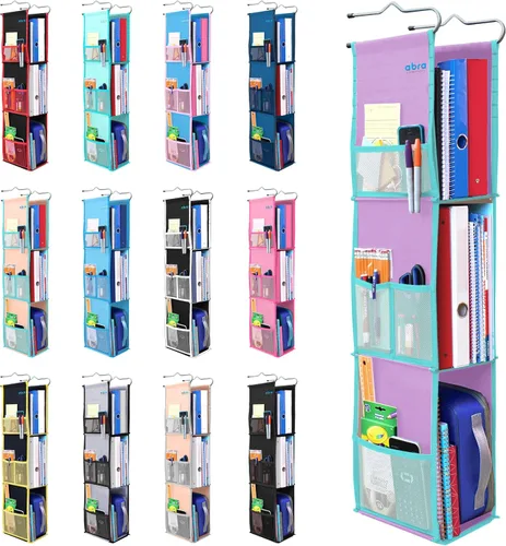 Vista 9 de Abra Company - Organizador colgante de 3 repisas para armario, con tela saludable para niños, respetuosa con el medio ambiente, banda segura