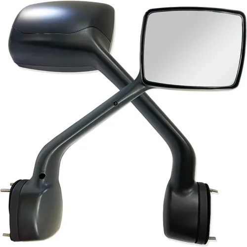Vista 6 de SPLENDID Espejo de capó de repuesto para Kenworth T680 2013-2020, Peterbilt 579, 587 2010-2017, convexo, negro, lado derecho del pasajero