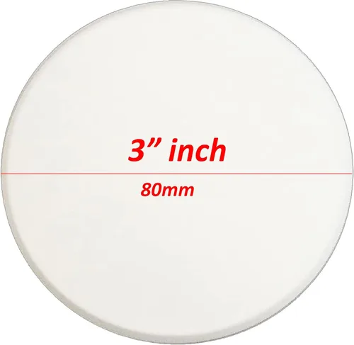Vista 2 de Wideskall® Protector autoadhesivo para pomo de puerta redondo blanco (tamaño estándar de 3 pulgadas, 2.0 pulgadas)
