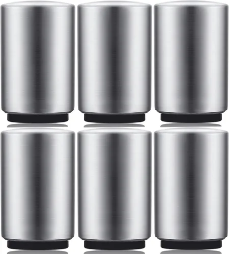 Vista 9 de Abrebotellas de cerveza de alta calidad (plateado), 1 pieza de acero inoxidable automático de empuje hacia abajo, sin daños, rápido de abrir 1