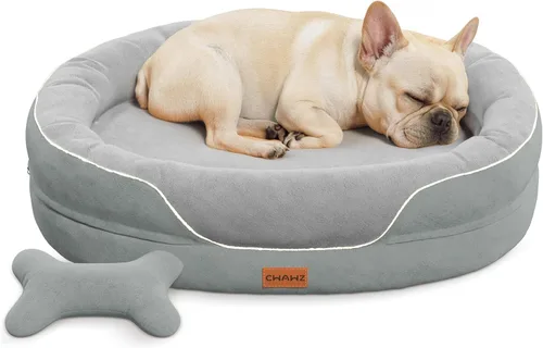 Vista 14 de CWAWZ Cama ortopédica grande para perros, 36 pulgadas, cama para perros de gran tamaño con cojines envolventes completos, camas refrescantes