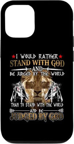 Vista 28 de I Would Rather Stand with God Knight Templar Case for iPhone 17
